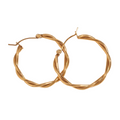 Contour Twist Hoops