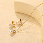 Gilded Pearl Drop Set
