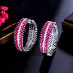 Radiant Pink Chunky Earrings