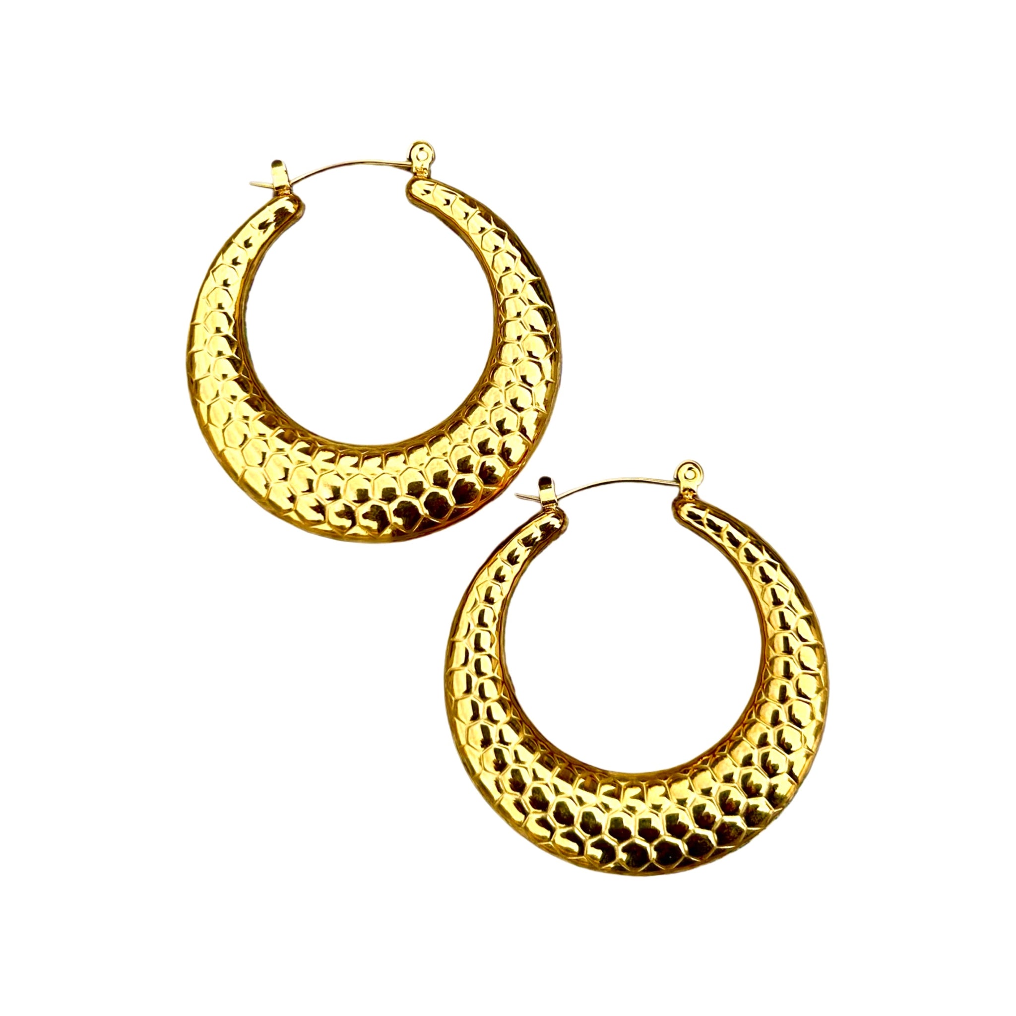Honeycomb Luxe Hoops