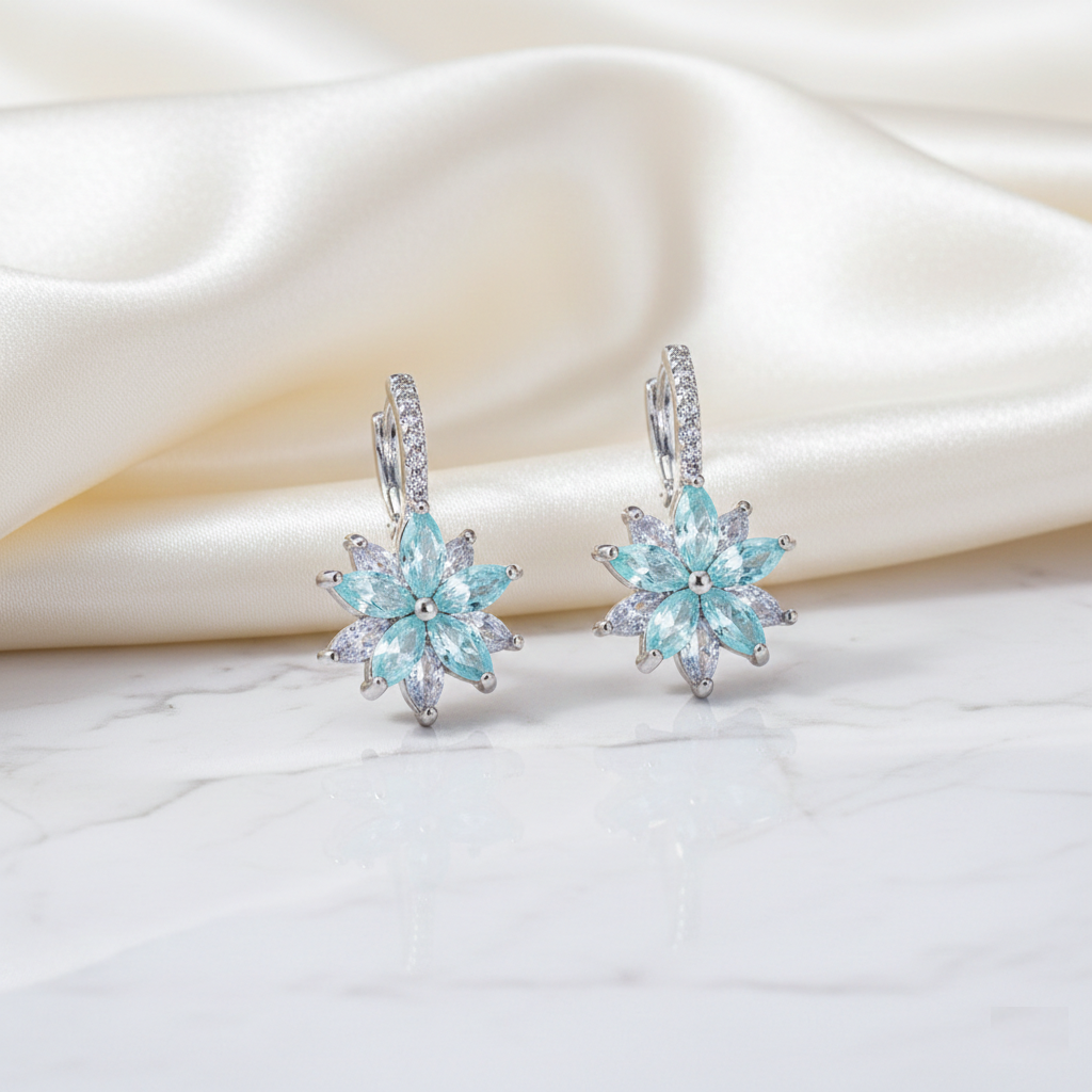 Blossom Earrings Blue