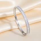 Royal Pavé Bangle White
