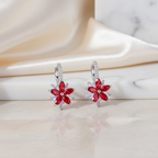 Blossom Earrings Red