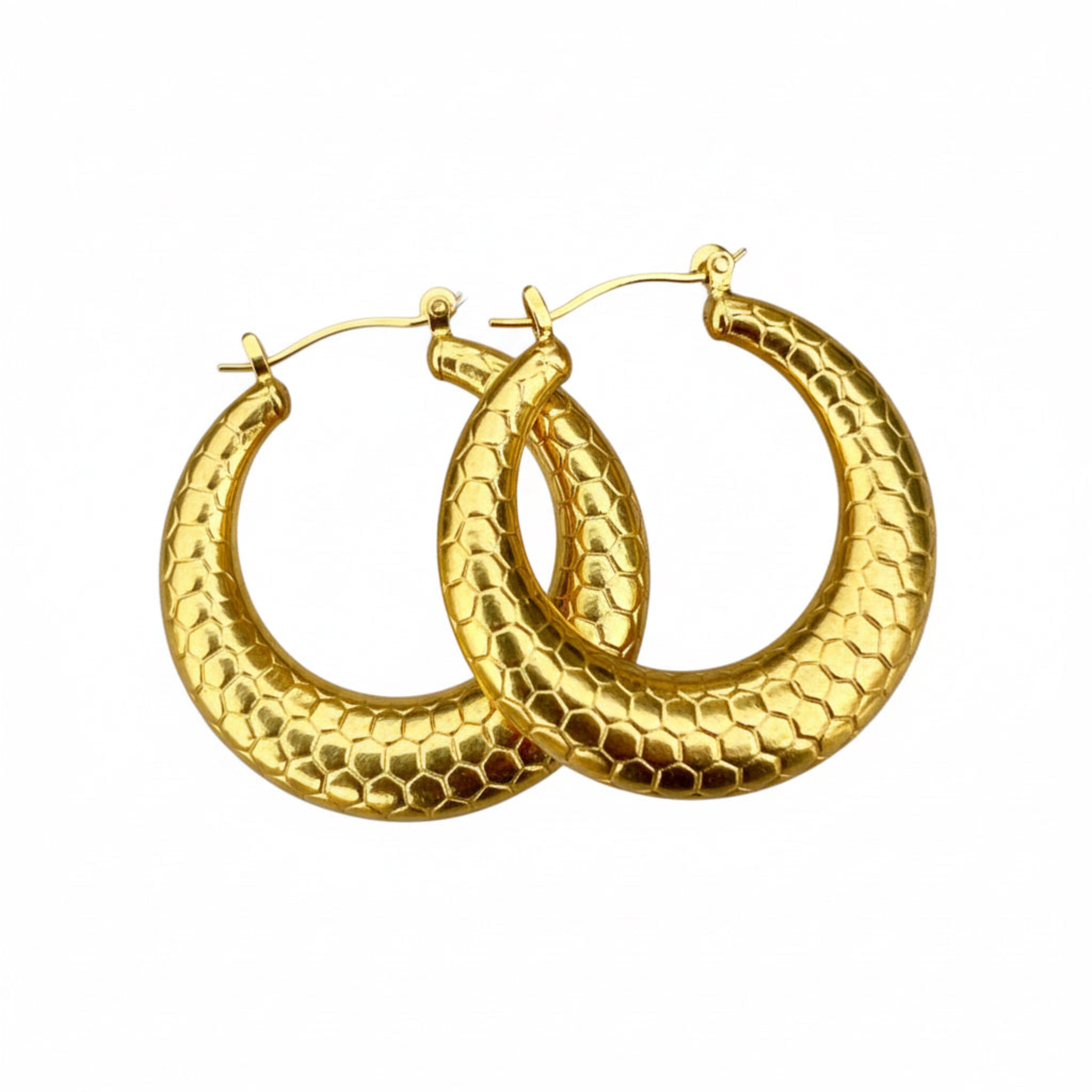 Honeycomb Luxe Hoops