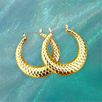 Honeycomb Luxe Hoops