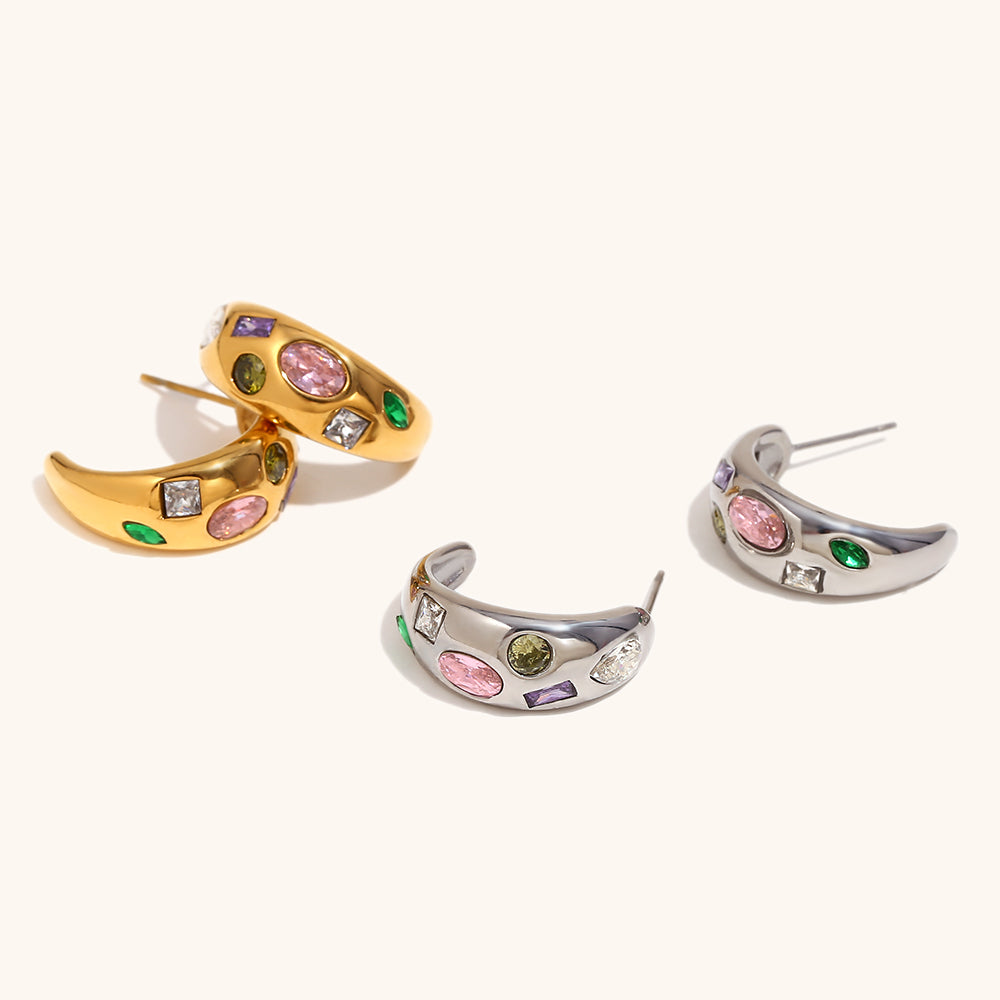 Rainbow Scatter Huggies