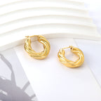 Classic Twist Gold Hoops
