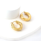 Classic Twist Gold Hoops