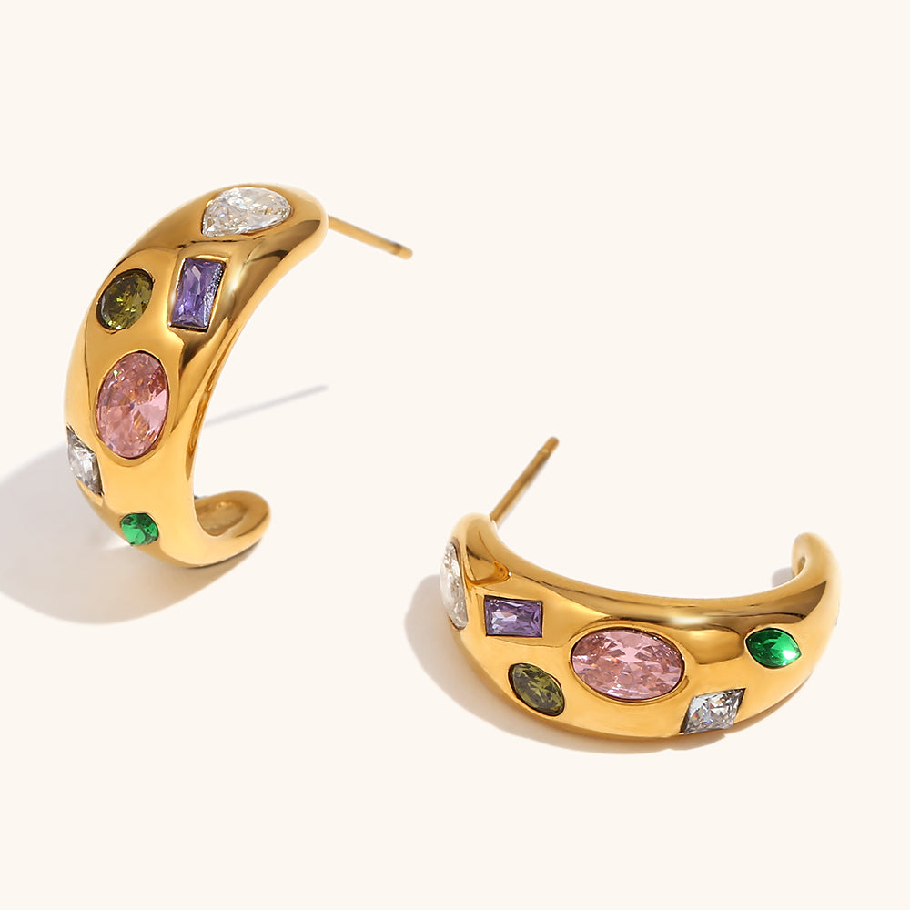 Rainbow Scatter Huggies