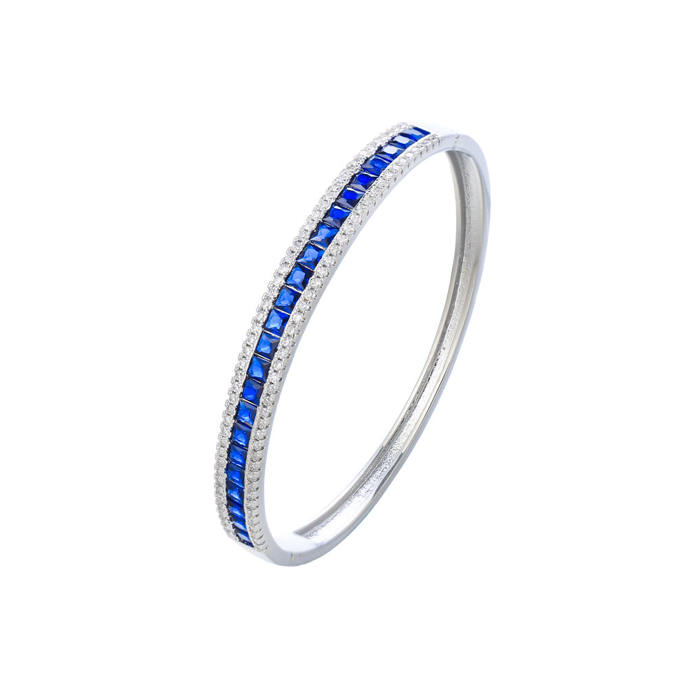 Royal Pavé Bangle Blue