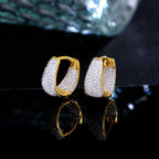 Mini Luxe Pavé Huggies