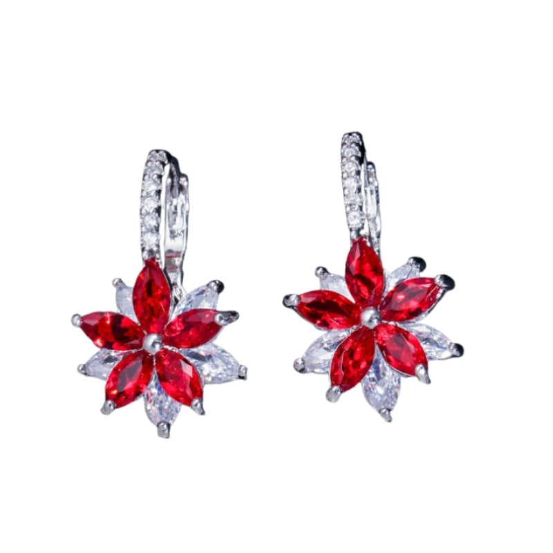 Blossom Earrings Red