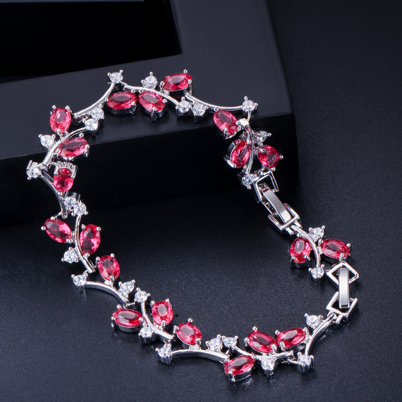 Scarlet Vine Marquise Bracelet