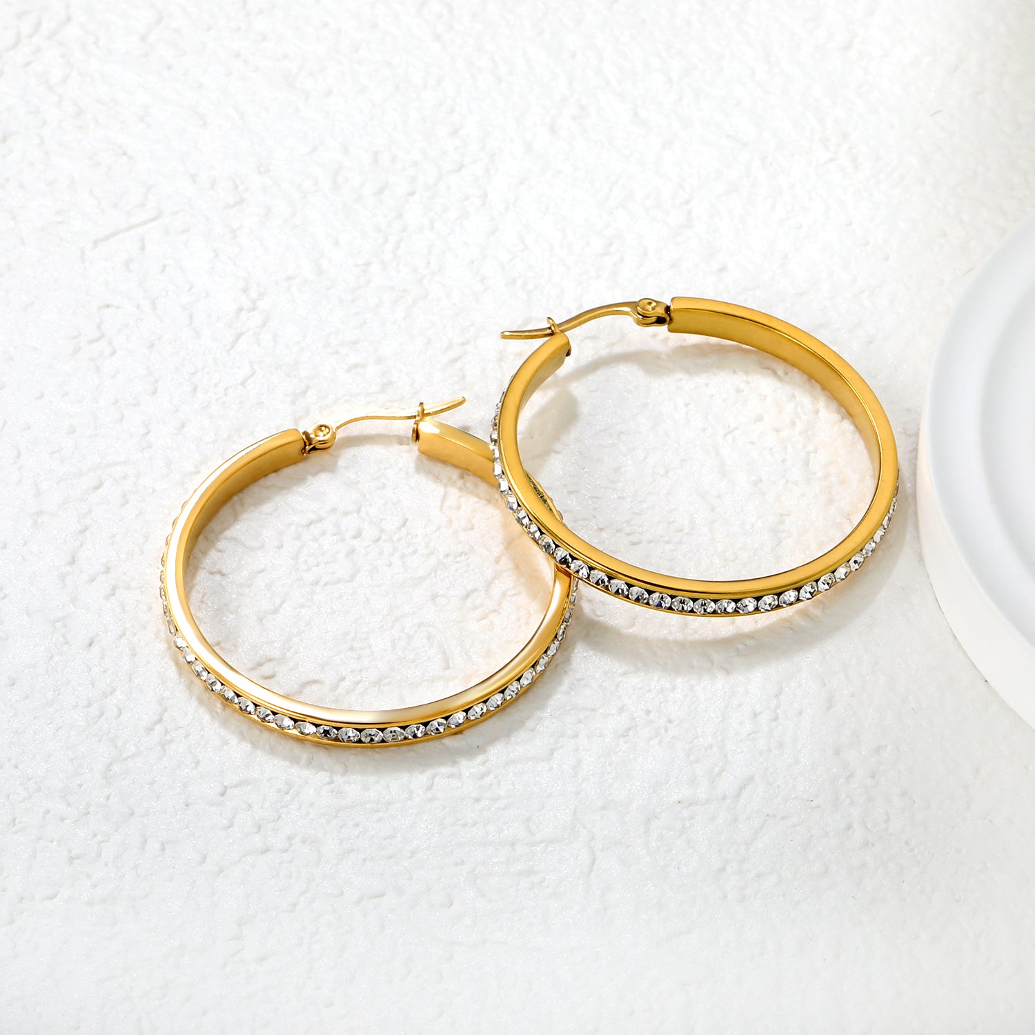 Gilded Glamour Hoops
