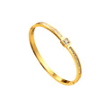 Opal Glow Bangle Gold
